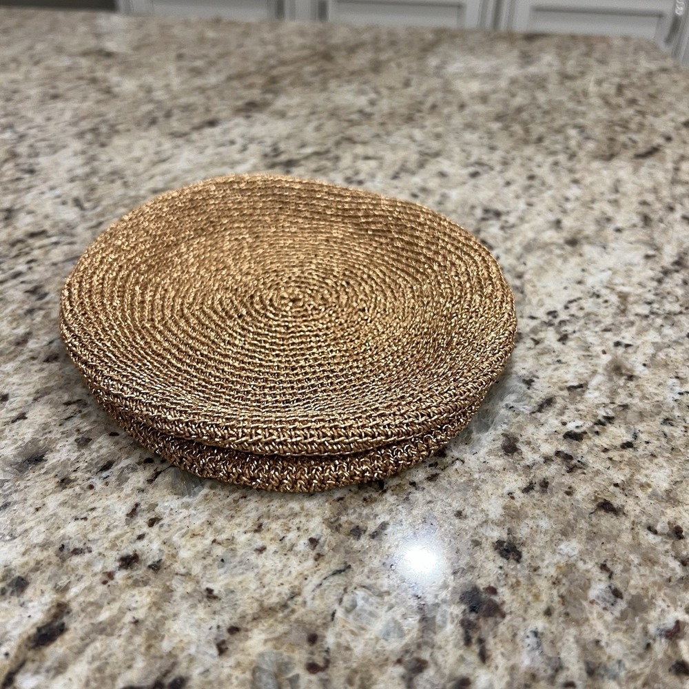 Women's Gold  Chain Link Flat Cap Vintage